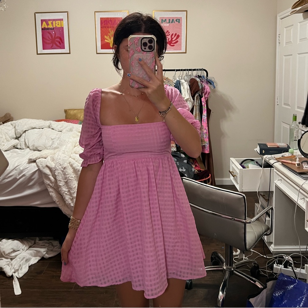 Pink beginning boutique dress